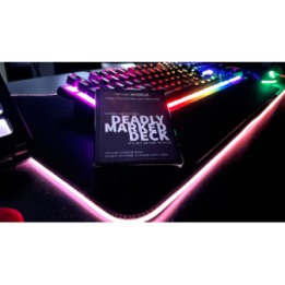 DEADLY MARKED DECK RED BICYCLE (Gimmicks and Online Instructions) by MagicWorld
