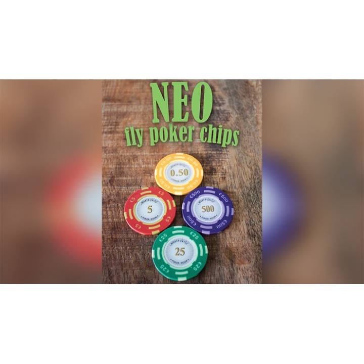 Neo Fly Poker Chips (Gimmicks and Online Instructions) by Leo Smetsers