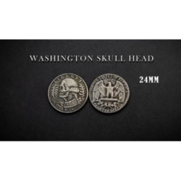 WASHINGTON SKULL HEAD COIN by Men Zi Magic