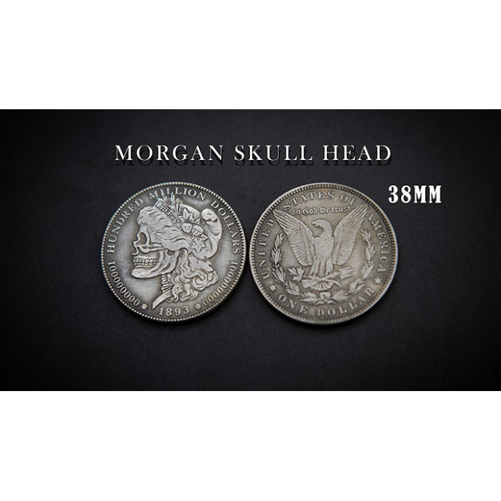 MORGAN SKULL HEAD COIN by Men Zi Magic