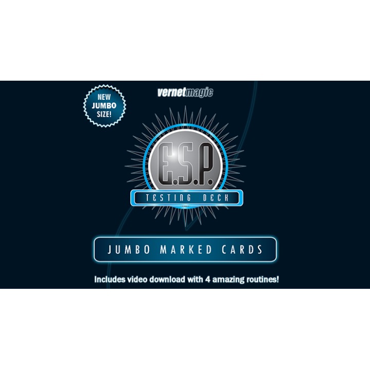 E.S.P. Jumbo Testing Cards (Gimmicks and Online Instructions) by Vernet Magic