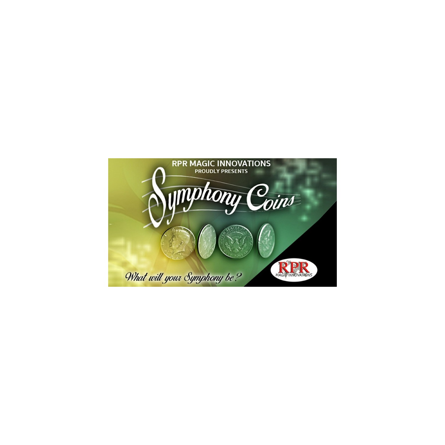 Symphony Coins (US Quarter) Gimmicks and Online Instructions by RPR Magic Innovations