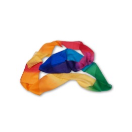 Multicolor Silk Streamer 4 inch by 15 feet from Magic by Gosh