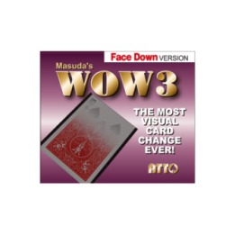 WOW 3 Face-DOWN (Gimmick and Online Instructions) by Katsuya Masuda