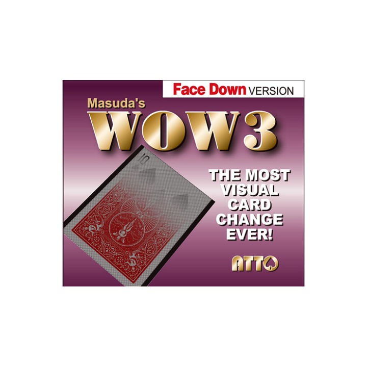WOW 3 Face-DOWN (Gimmick and Online Instructions) by Katsuya Masuda
