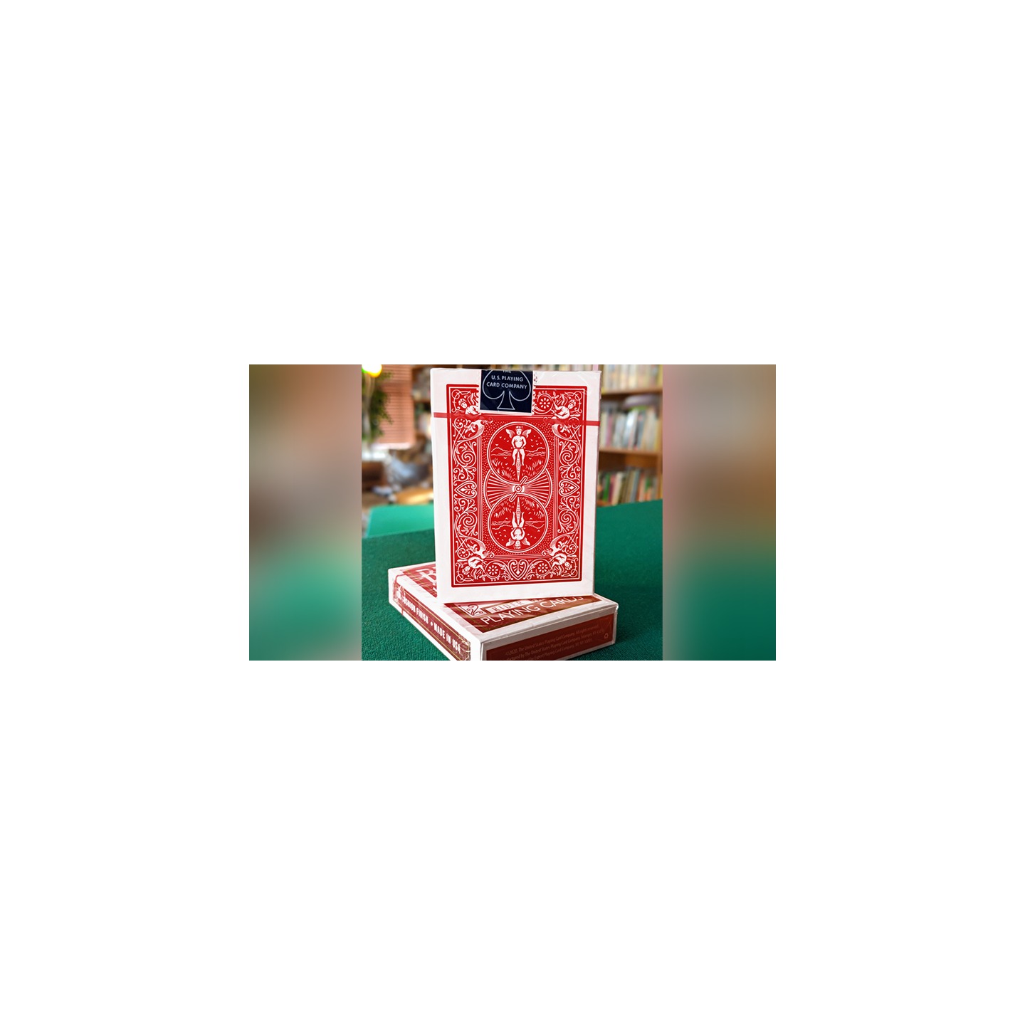 Experts Thin Crushed Printed on Web Press Rider Back Back (Red) Playing Cards