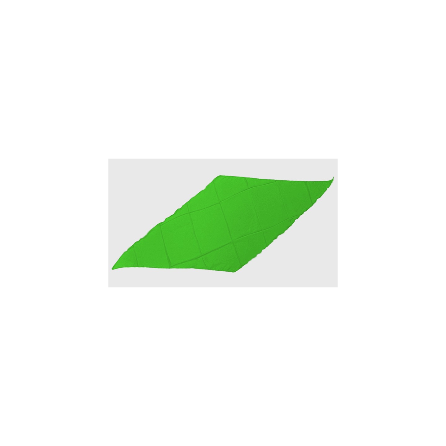 Diamond Cut Silk 18 inch (Green) by Magic by Gosh
