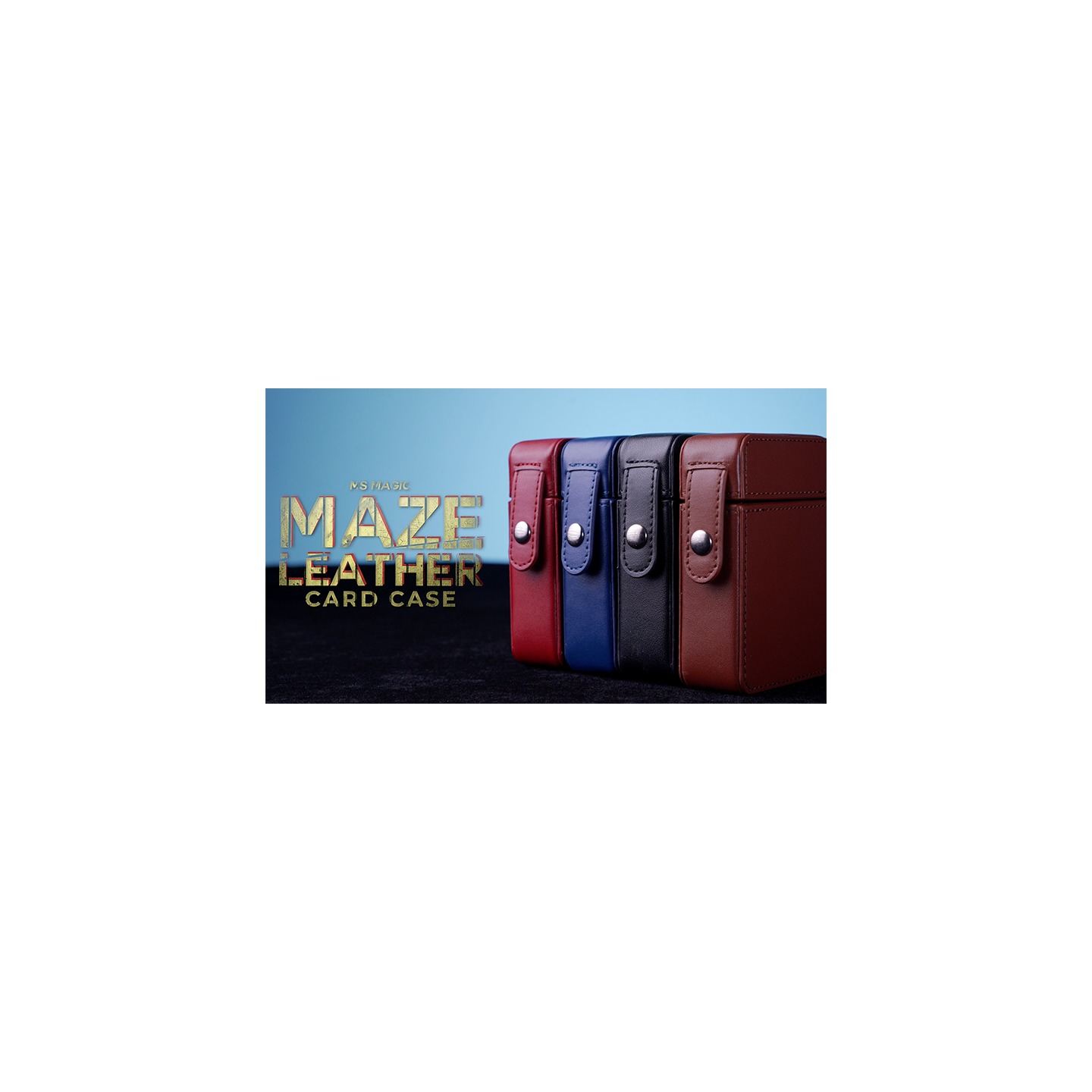 MAZE Leather Card Case (Black) by Bond Lee