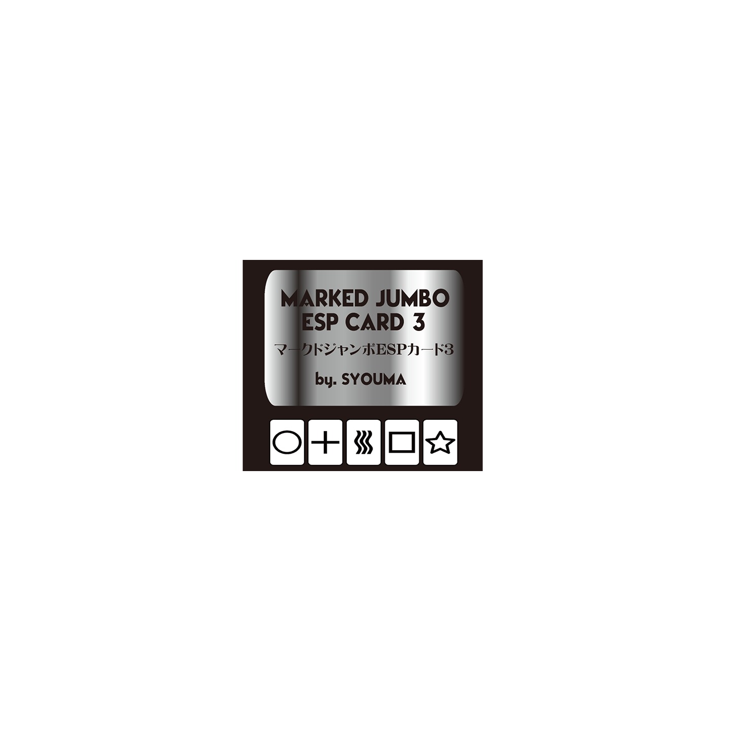 Marked Jumbo ESP Cards (Black) by Tejinaya Magic