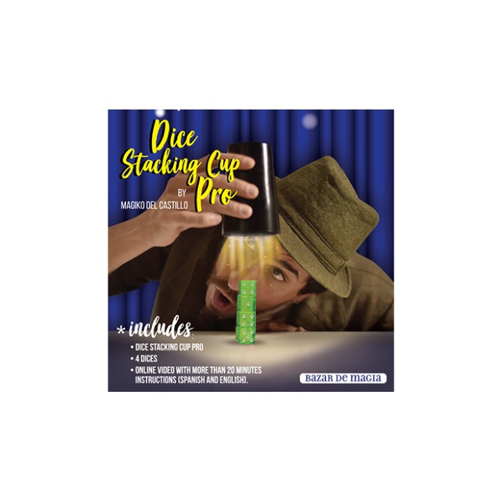 Dice Stacking Cup Pro (Gimmicks and Online Instructions) by Bazar de Magia