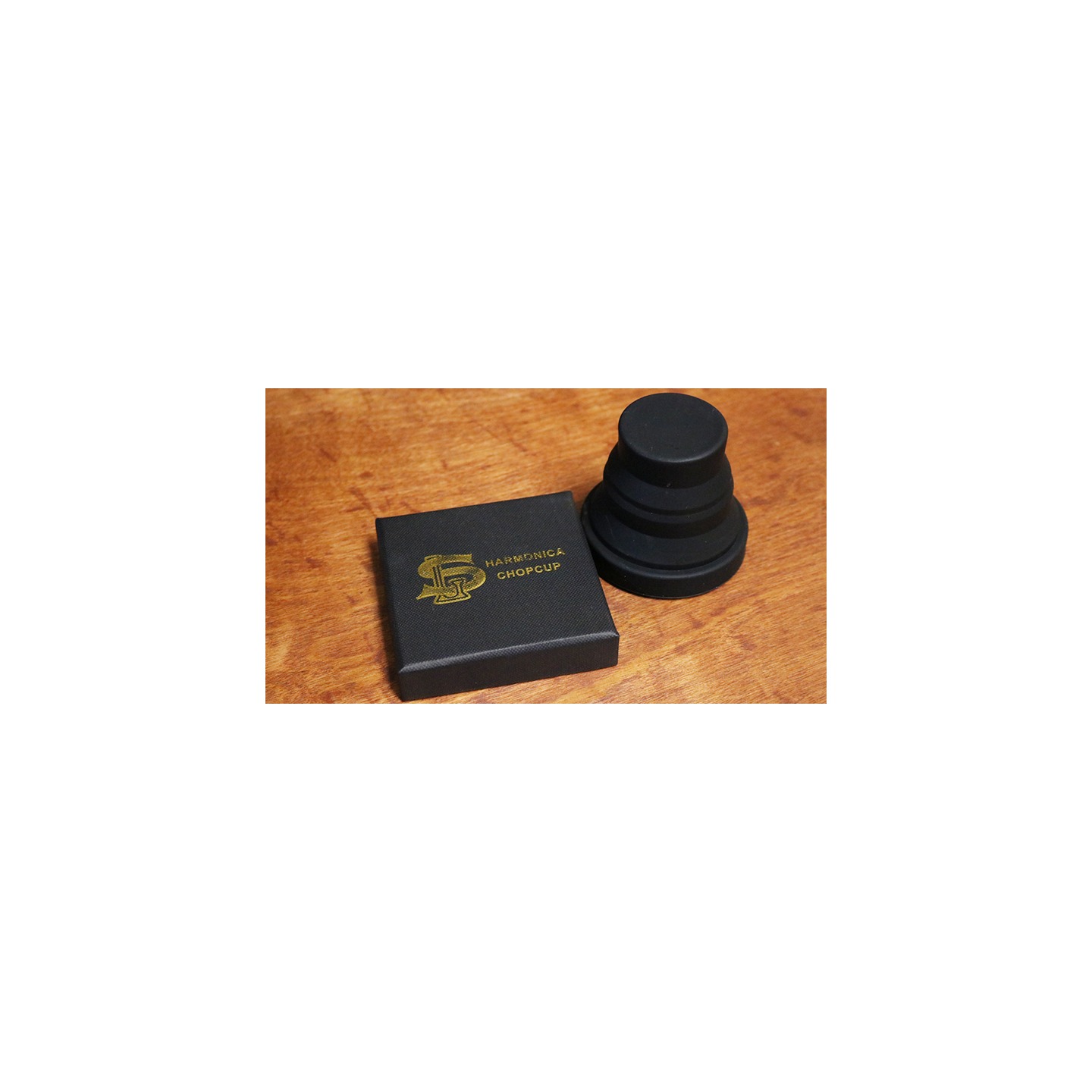 Harmonica Chop Cup Black 2 (Silicon) by Leo Smetsers