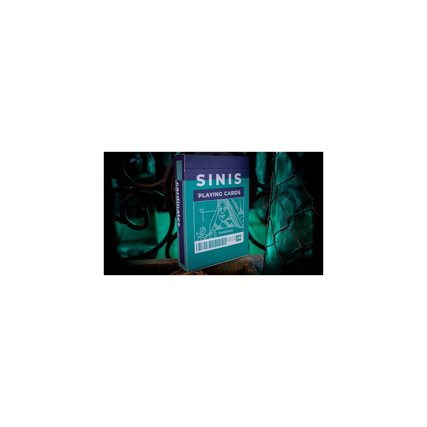 Sinis (Turquoise) Playing Cards by Marc Ventosa