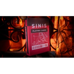 Sinis (Raspberry and Black) Playing Cards by Marc Ventosa