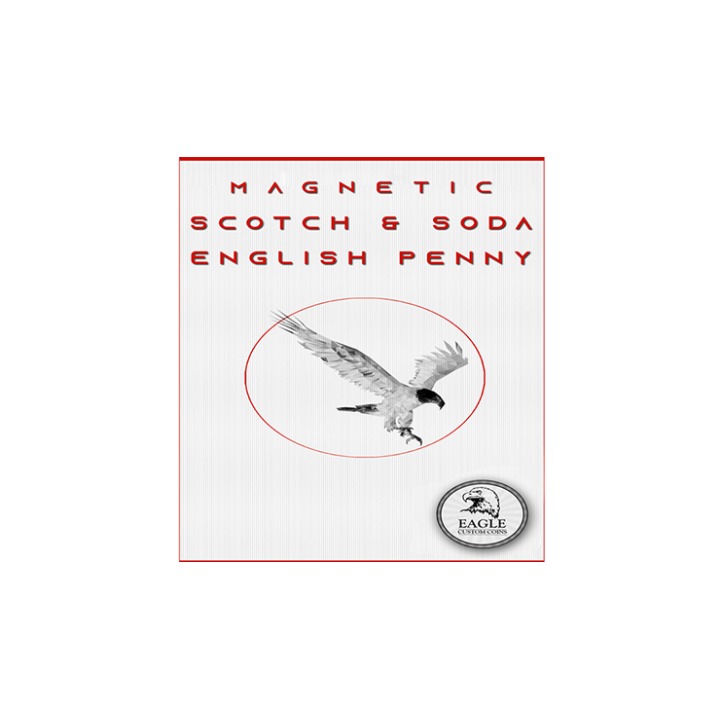 Magnetic Scotch and Soda English Penny by Eagle Coins