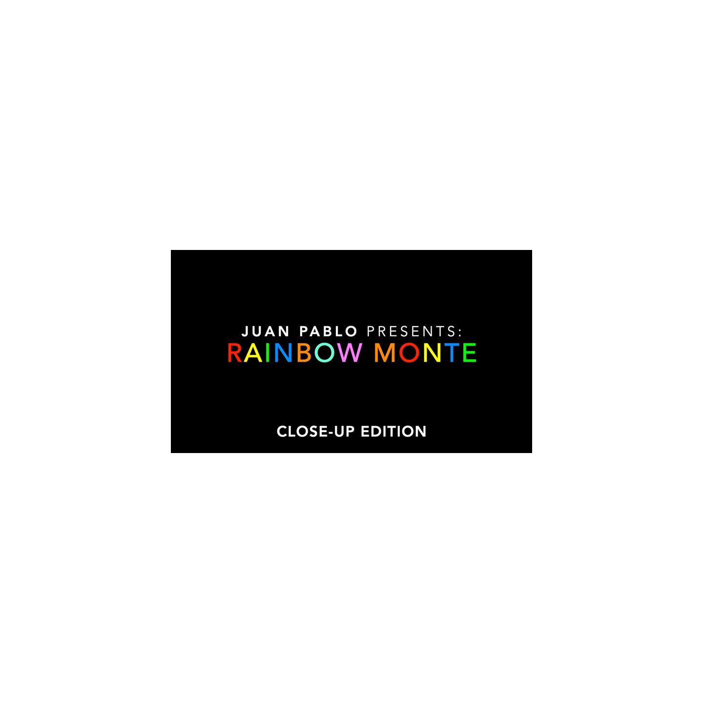Rainbow Monte (Close up) by Juan Pablo