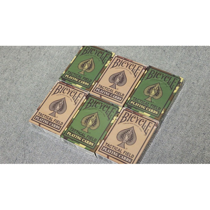 Bicycle Tactical Field Green Camo/Brown Camo (6 Decks) by US Playing Card Co