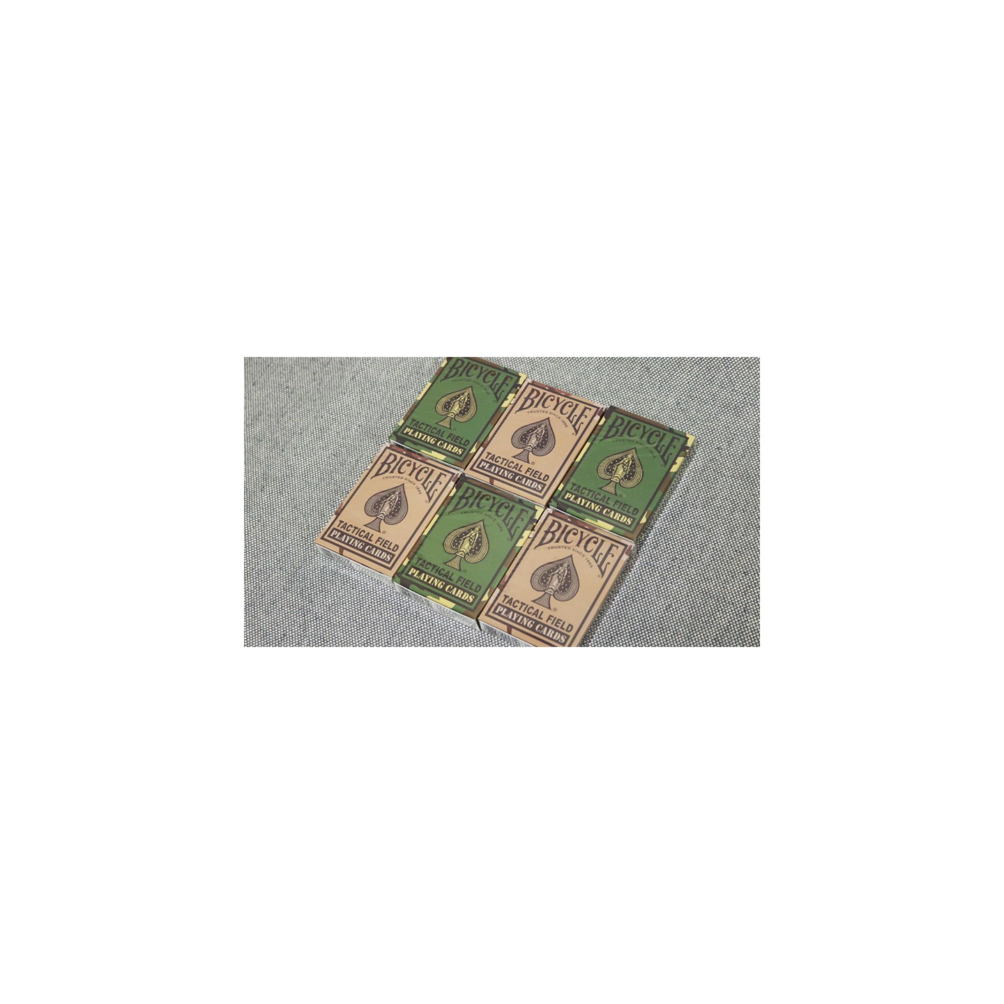 Bicycle Tactical Field Green Camo/Brown Camo (6 Decks) by US Playing Card Co