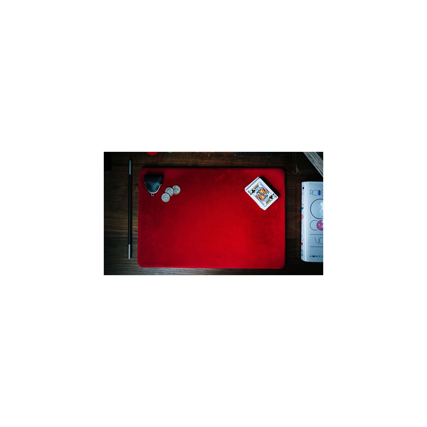 Suede Leather Large Pad (Red) by TCC