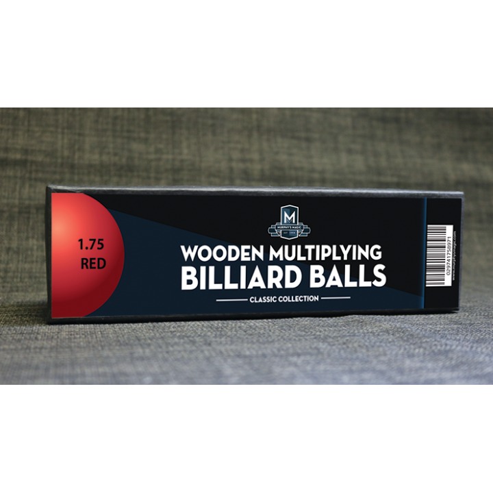 Wooden Billiard Balls (1.75" Red) by Classic Collections