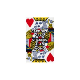 POKER Size Card Stickers by Alan Wong