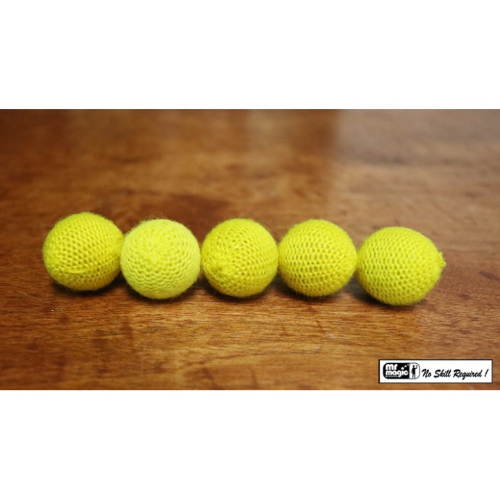 Crochet 5 Ball combo Set (1"/Yellow) by Mr. Magic
