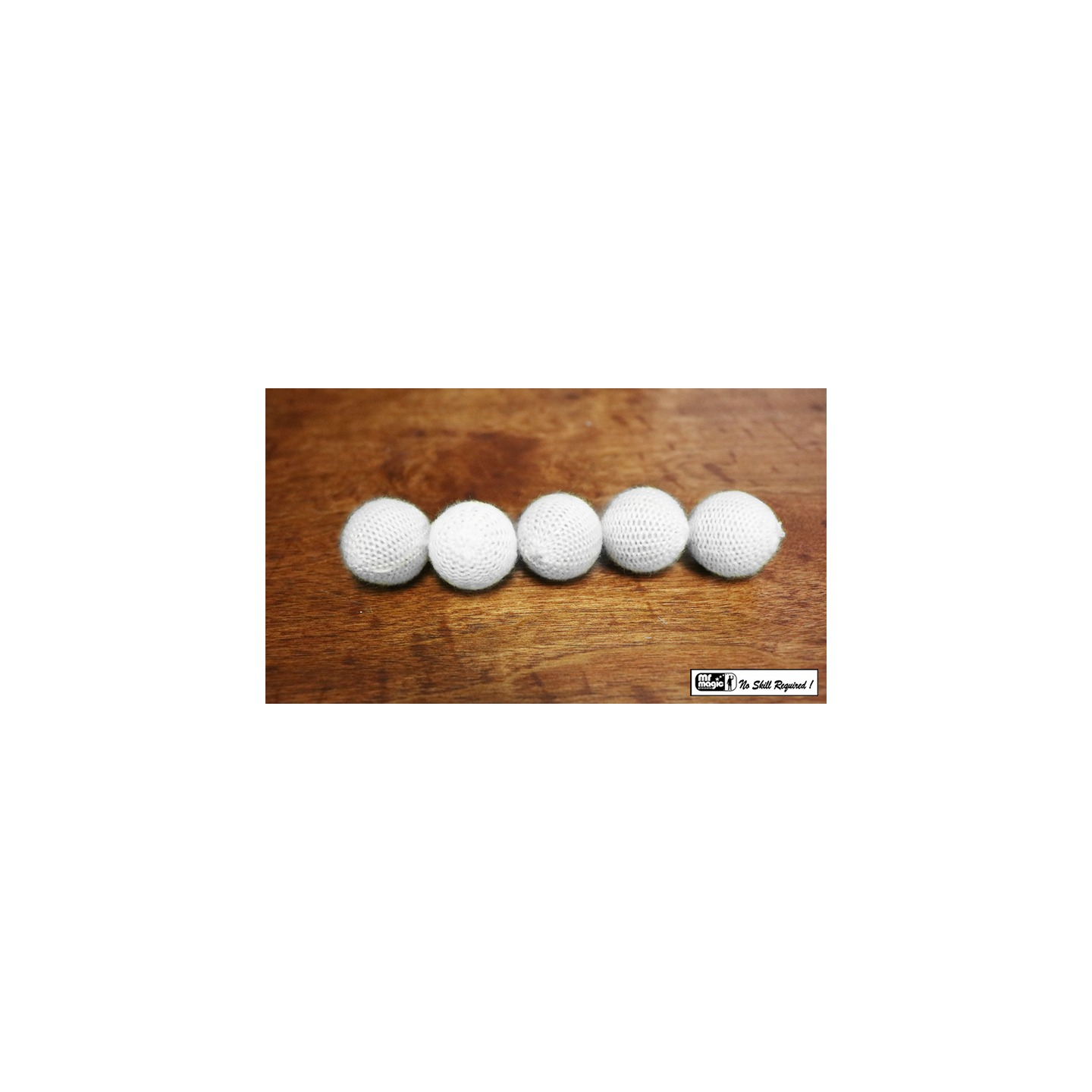 Crochet 5 Ball combo Set (1"/White) by Mr. Magic