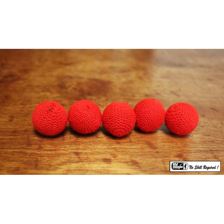 Crochet 5 Ball combo Set (1"/Red) by Mr. Magic