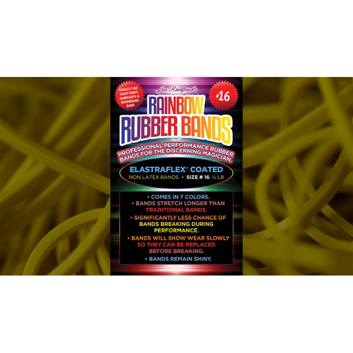 Joe Rindfleisch's SIZE 16 Rainbow Rubber Bands (Russell Leeds -Yellow ) by Joe Rindfleisch