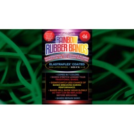 Joe Rindfleisch's SIZE 16 Rainbow Rubber Bands (Marcus Eddie - Green Pack ) by Joe Rindfleisch