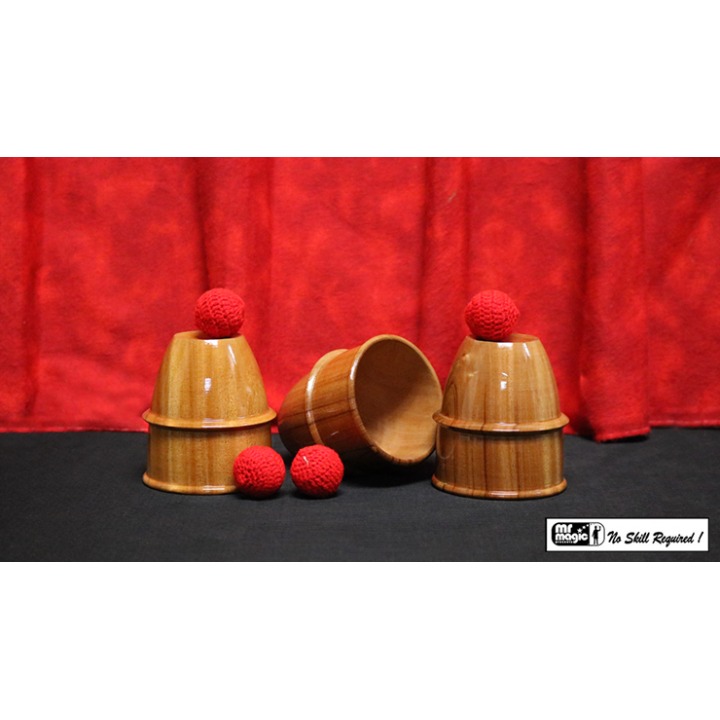 Cups and Balls (Wooden) by Mr. Magic