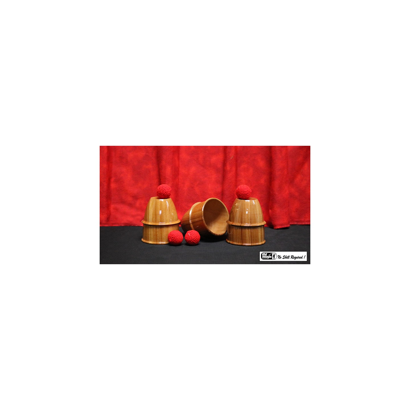 Cups and Balls (Wooden) by Mr. Magic
