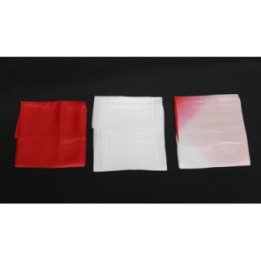 Silk 15 in (Half-Dyed) Red & White from Magic by Gosh
