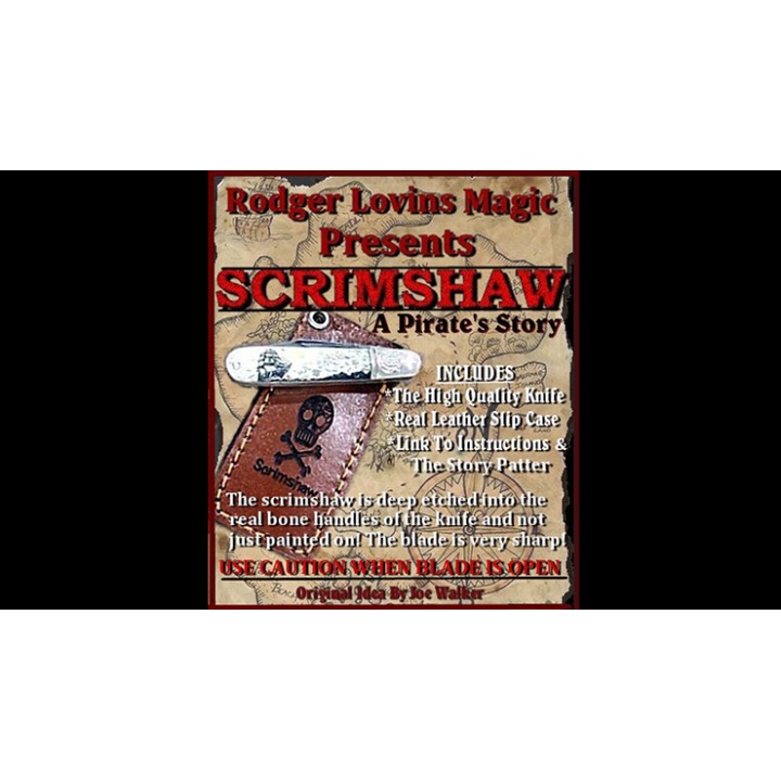 Scrimshaw Knife by Rodger Lovins