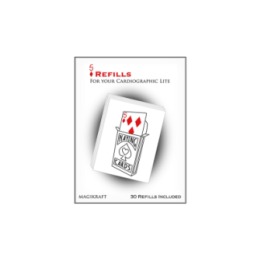 Cardiographic Lite RED CARD 5 of Diamonds Refill by Martin Lewis
