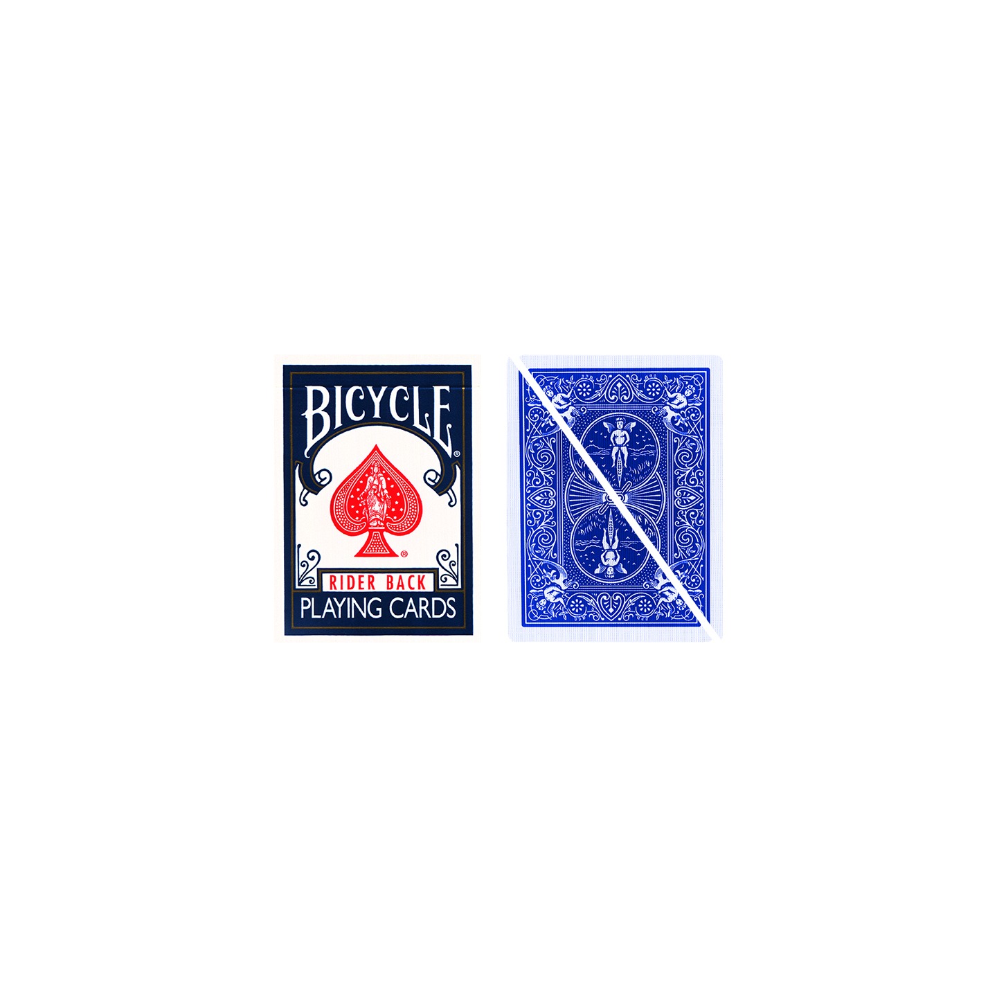 Split Pop Eyed Popper Deck Bicycle (Blue)