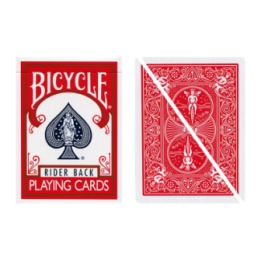 Split Pop Eyed Popper Deck Bicycle (Red)