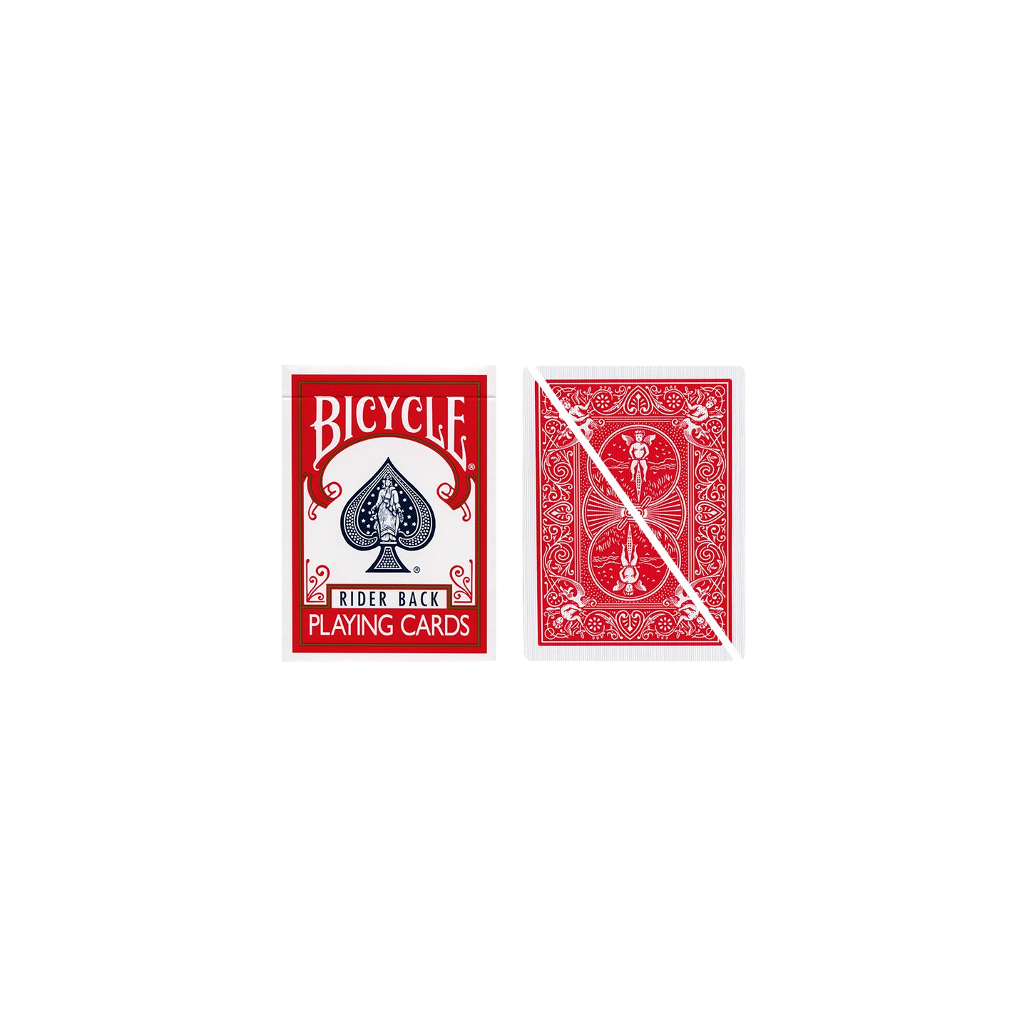 Split Pop Eyed Popper Deck Bicycle (Red)
