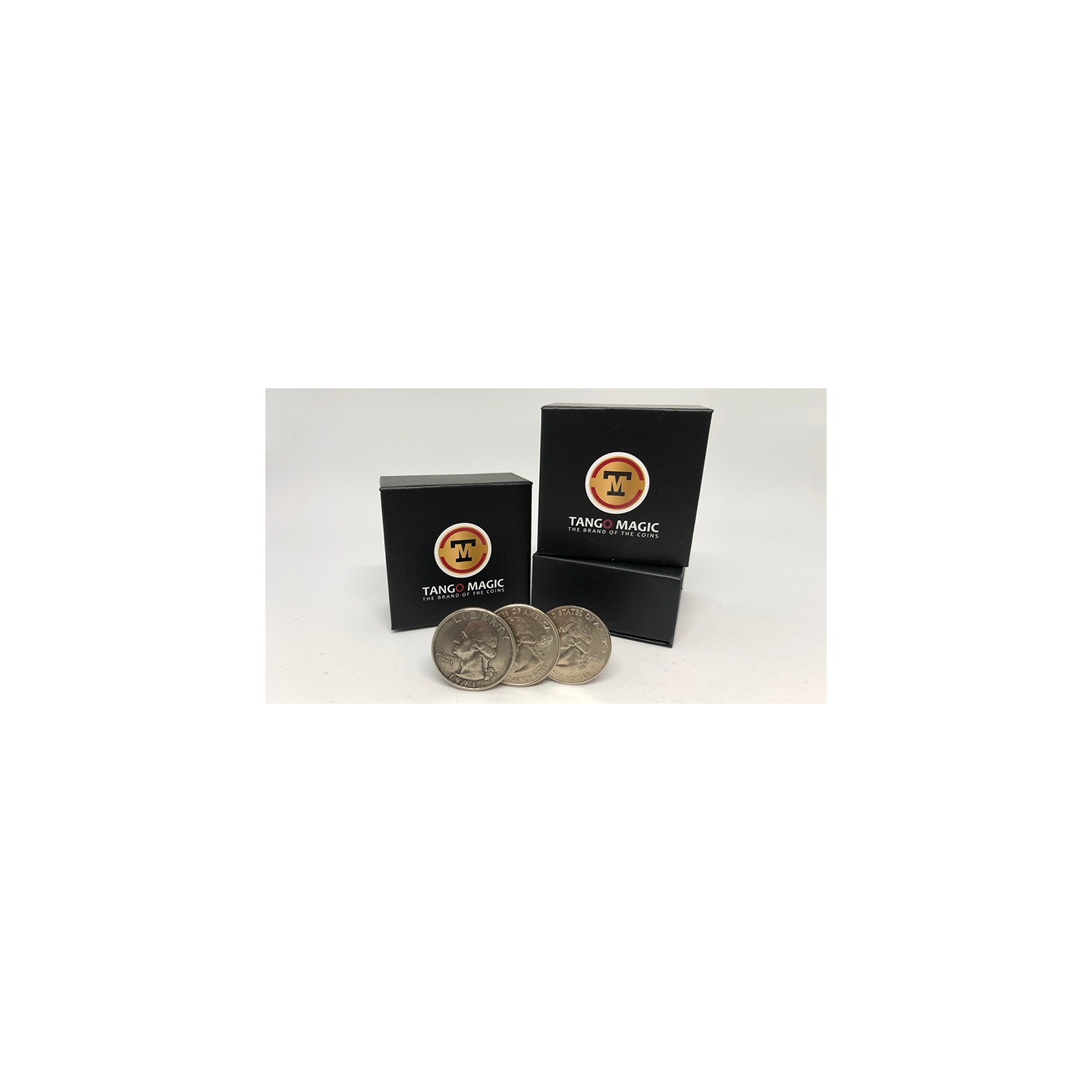 Triple TUC Quarter (D0182) Gimmicks and Online Instructions by Tango