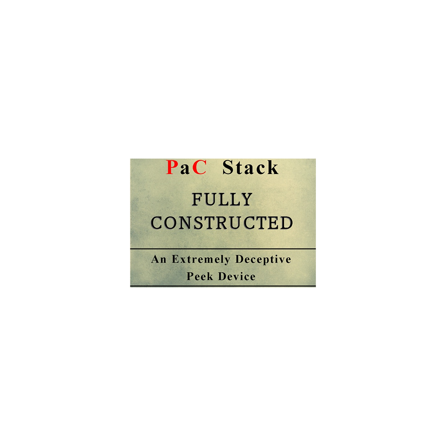 PaC Stack: Fully Constructed (Gimmicks and Online Instructions) by Paul Carnazzo
