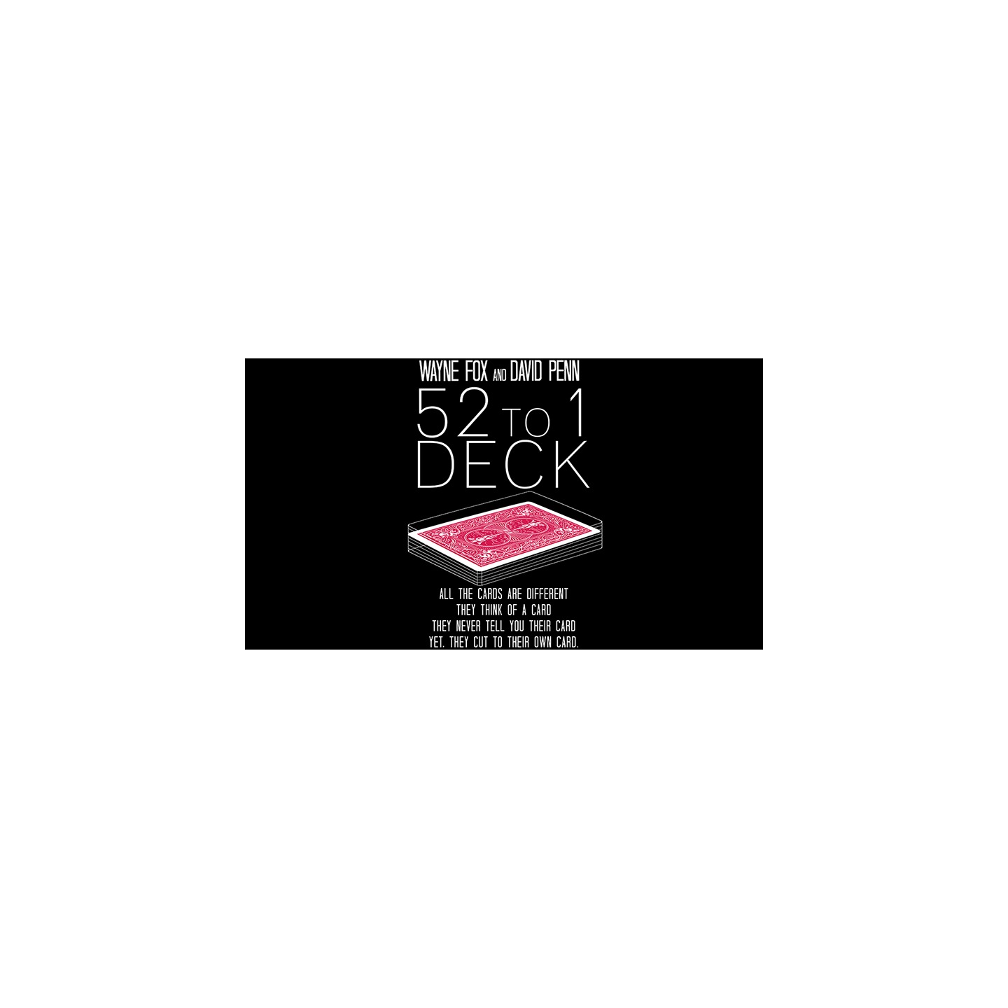 The 52 to 1 Deck Red (Gimmicks and Online Instructions) by Wayne Fox and David Penn