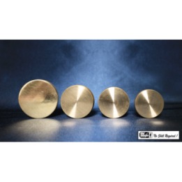 Nested Coin Box Brass (4) by Mr. Magic