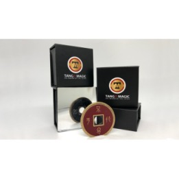 Dollar Size Chinese Coin (Black and Red) by Tango (CH037)
