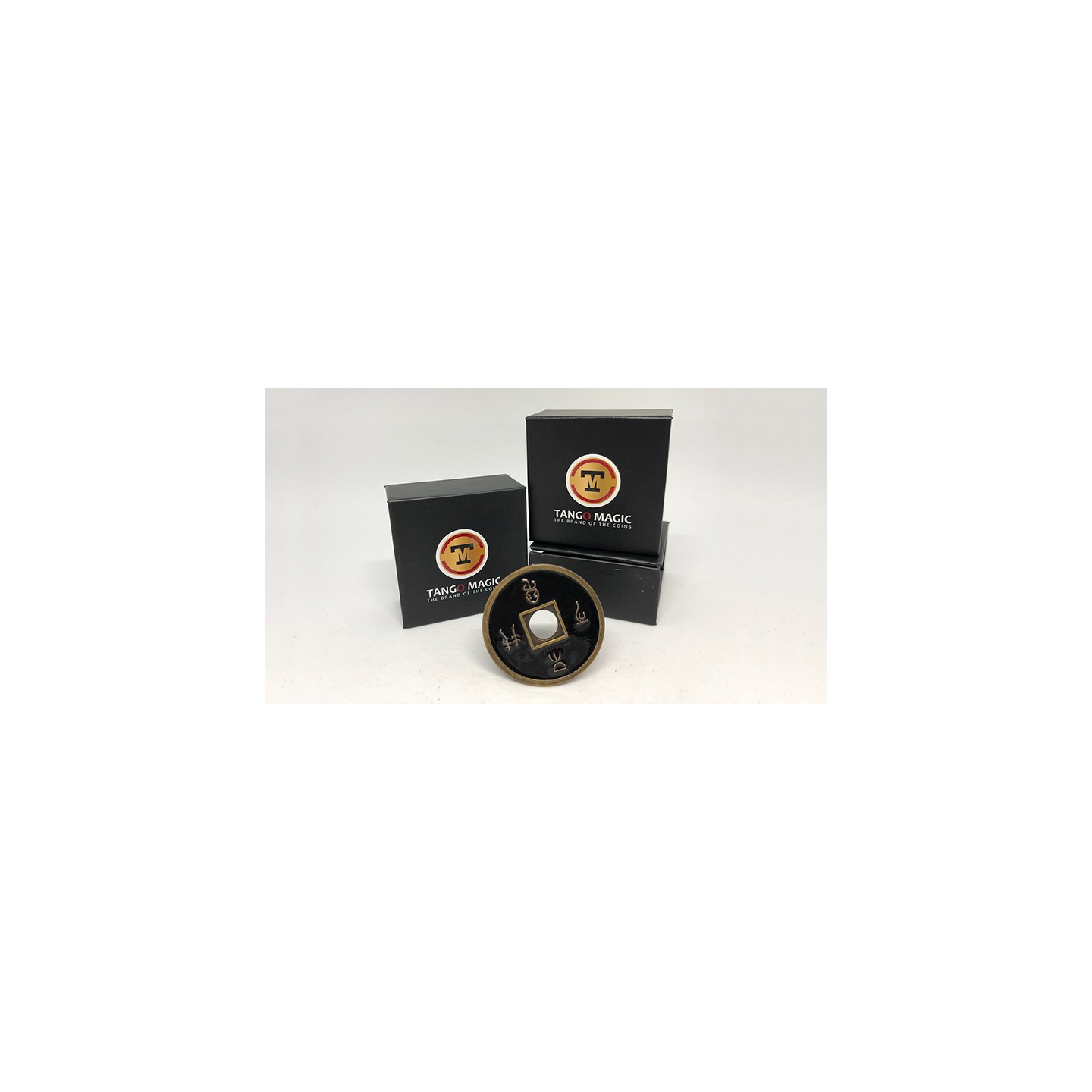 Dollar Size Chinese Coin (Black) by Tango (CH029)