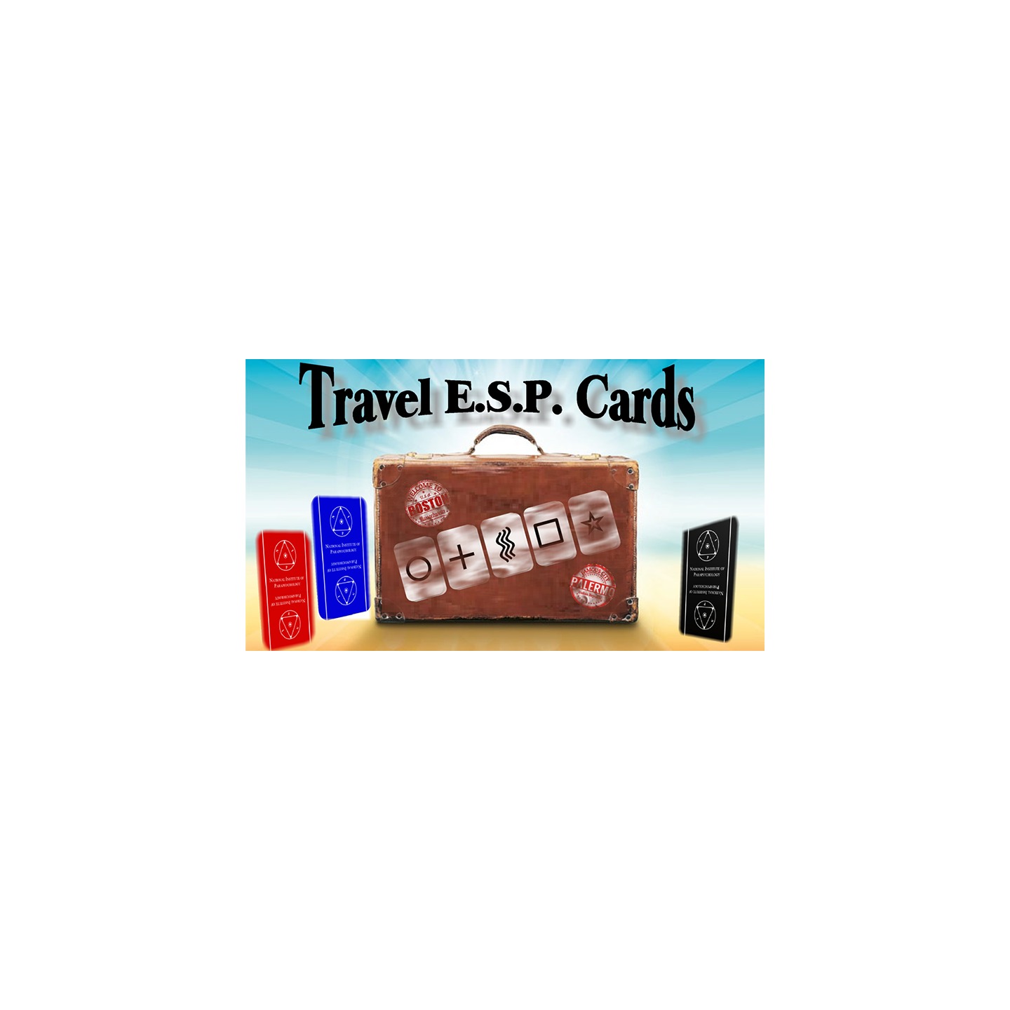 Travel ESP Cards Black (Gimmicks and Online Instructions) by Paul Carnazzo