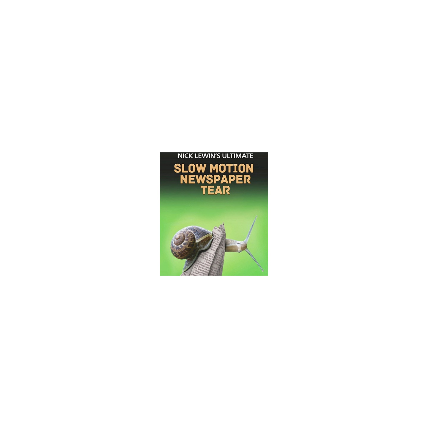 Nick Lewin's Ultimate Slow Motion Newspaper Tear - DVD