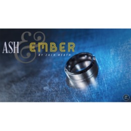 Ash and Ember Silver Beveled Size 13 (2 Rings) by Zach Heath