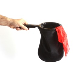 Change Bag Velvet REPEAT WITH ZIPPER (All Black) by Bazar de Magia - Tricks
