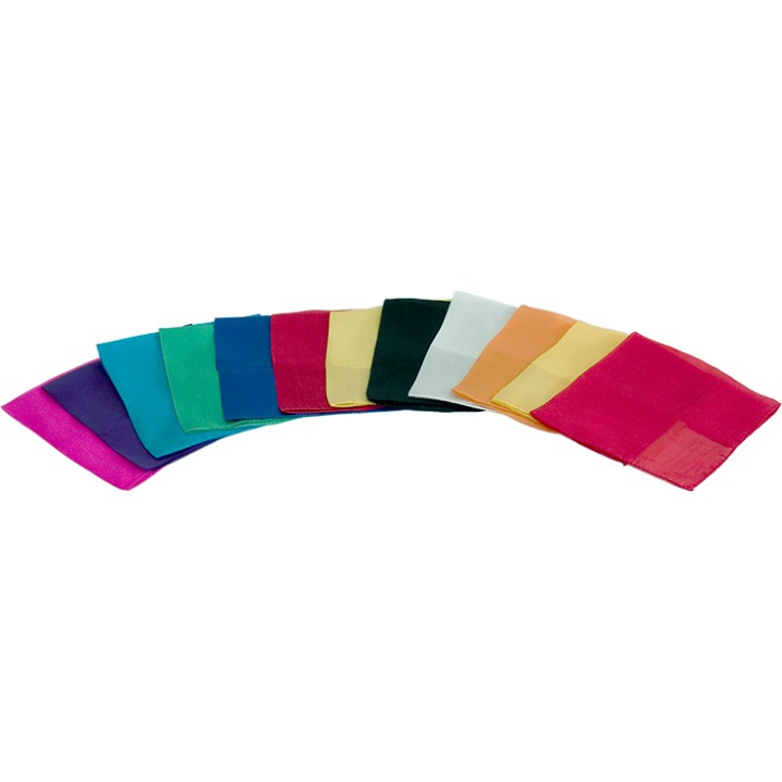 Silks 12 inch 12 Pack (Assorted) Magic by Gosh