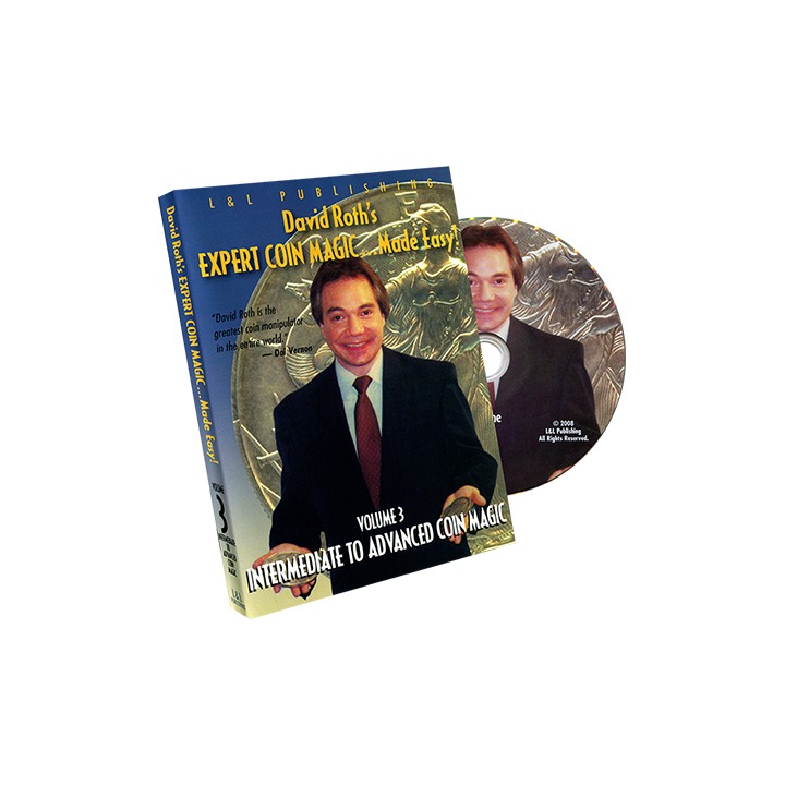 David Roth's Expert Coin Magic Made Easy Vol 3 (Intermediate to Advanced) - DVD