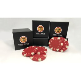 TUC Poker Chip Red plus 3 regular chips (PK002R) by Tango Magic
